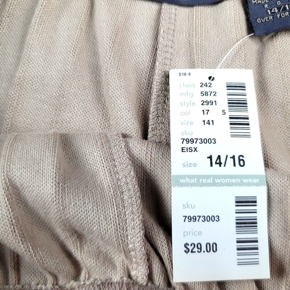 **PLUS SIZE**NWT Lane Bryant  /Design & Co Relaxed Fit Drawstring Pants - Picture 7 of 14